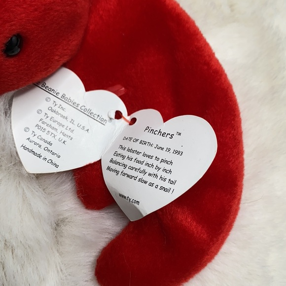 Beanie Baby Lot Pinchers, Fleece, and Batty (regular) Claude and Clipper (teeny) - Picture 4 of 16